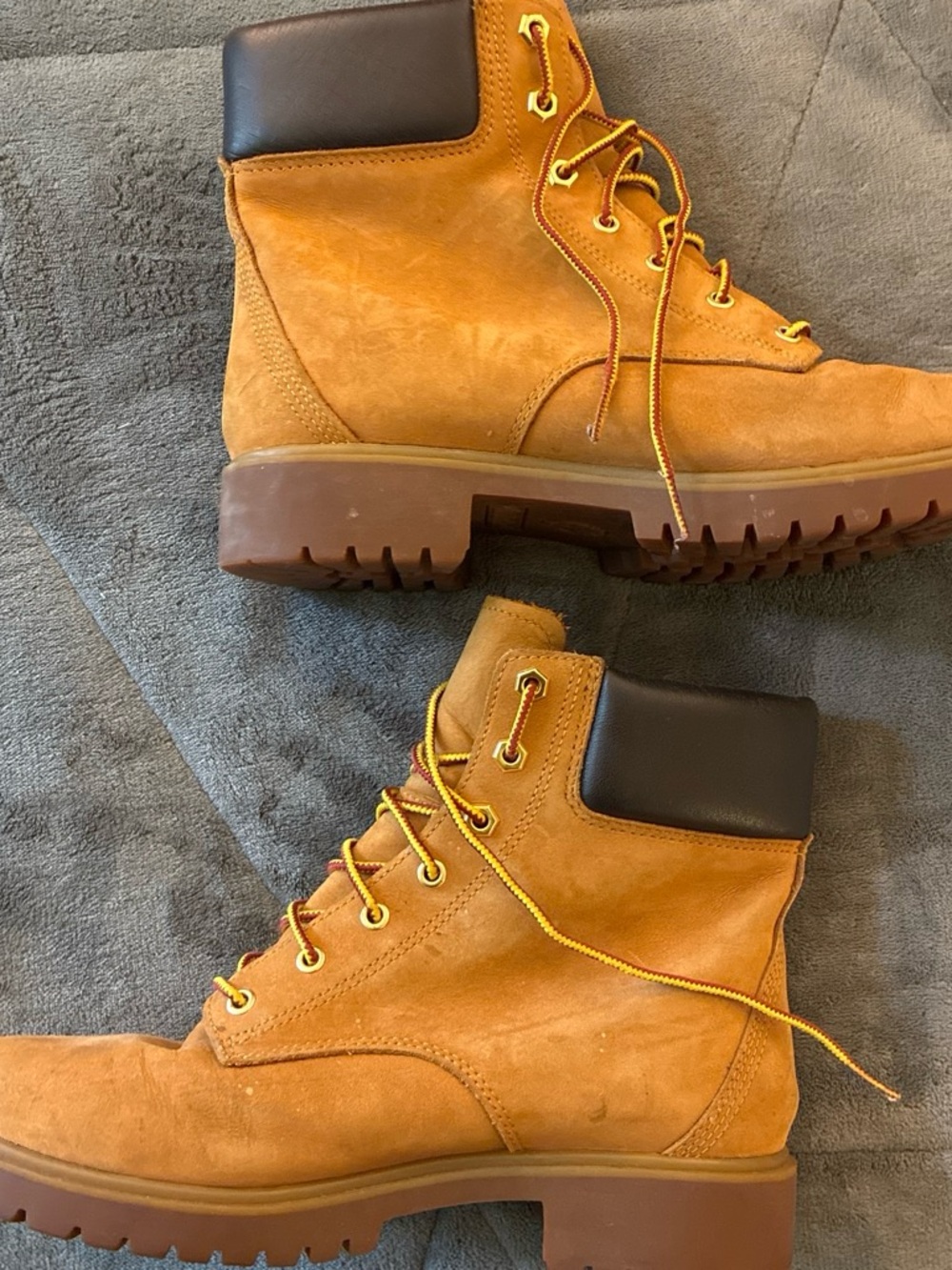 Women’s Wheat Suede Work Boots - Rugged Lace-Up Comfort